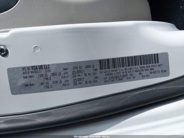 2020 DODGE GRAND CARAVAN SE 9