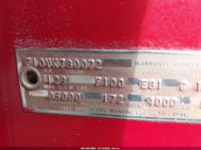 1966 FORD F100 9