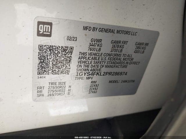 2023 CADILLAC ESCALADE 4WD SPORT 9