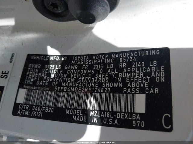 2024 TOYOTA COROLLA LE 9