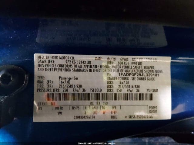 2018 FORD FOCUS SE 9