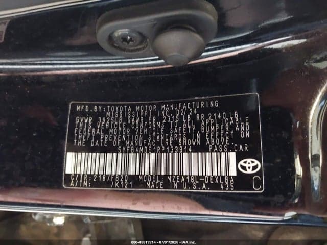 2024 TOYOTA COROLLA LE 9