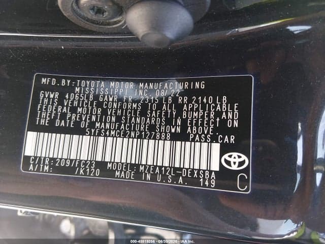 2022 TOYOTA COROLLA SE 9