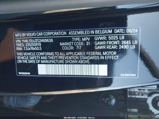 2025 VOLVO XC40 B5 CORE BRIGHT THEME 9