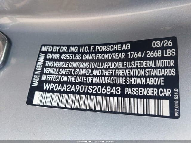 2026 PORSCHE 911 CARRERA/CARRERA T 9