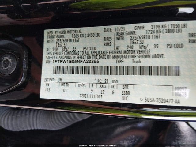 2022 FORD F-150 XLT 9