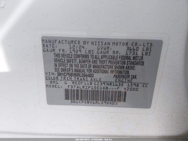 2024 NISSAN KICKS S XTRONIC CVT 9