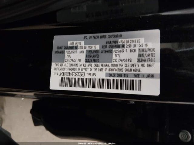 2023 MAZDA CX-5 2.5 S SELECT 9