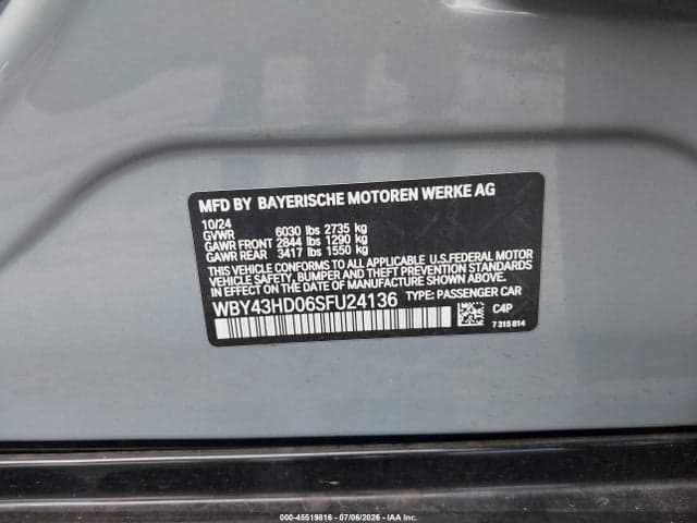 2025 BMW I4 GRAN COUPE XDRIVE40 9