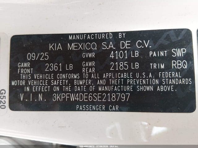 2025 KIA K4 GT-LINE 9