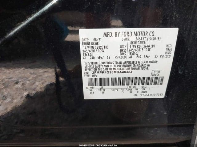 2021 FORD EDGE SE 9
