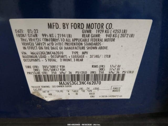 2022 FORD ECOSPORT SE 9