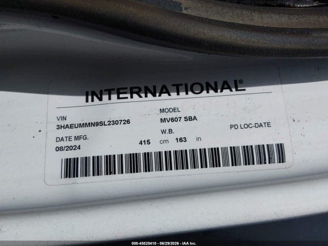 2025 INTERNATIONAL MV 9