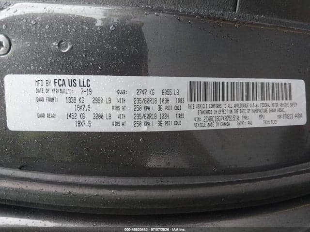 2019 CHRYSLER PACIFICA TOURING L 9