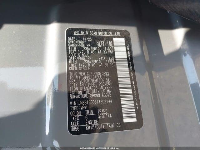 2026 NISSAN ROGUE PLATINUM 9