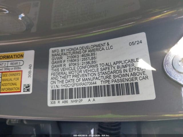 2024 HONDA ACCORD HYBRID EX-L 9