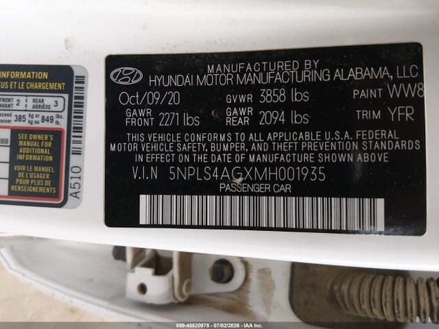 2021 HYUNDAI ELANTRA SEL 9