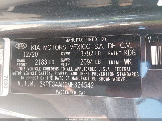 2021 KIA FORTE GT-LINE 9