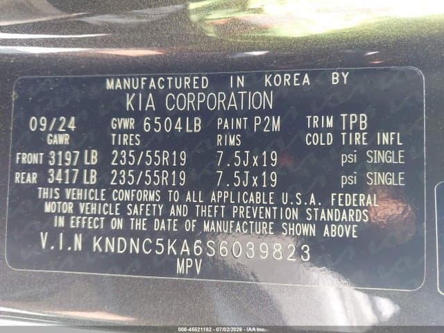 2025 KIA CARNIVAL MPV HYBRID EX 9