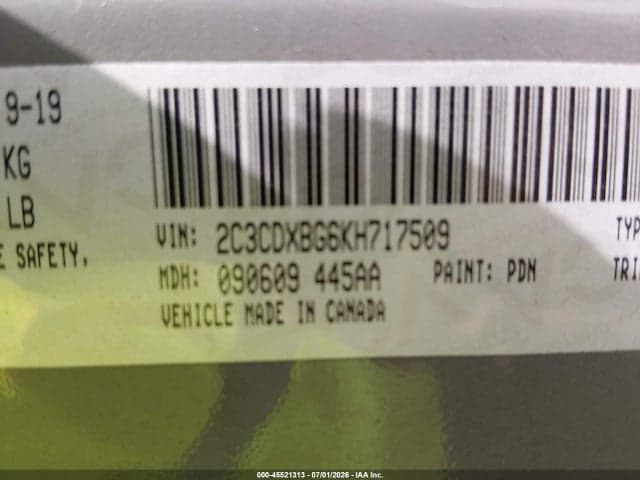 2019 DODGE CHARGER SXT RWD 9