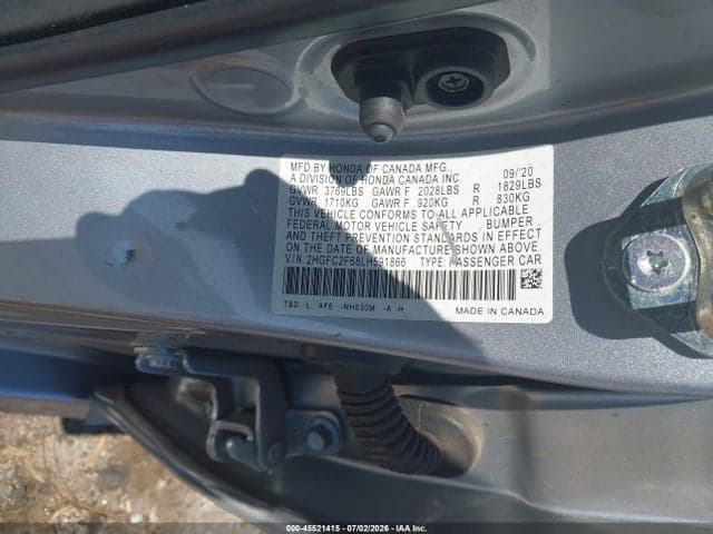 2020 HONDA CIVIC LX 9