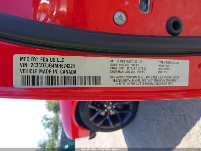2021 DODGE CHALLENGER GT 9