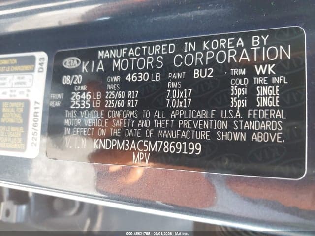 2021 KIA SPORTAGE LX 9