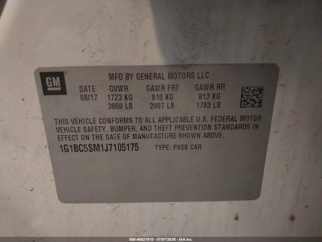 2018 CHEVROLET CRUZE LS AUTO 9