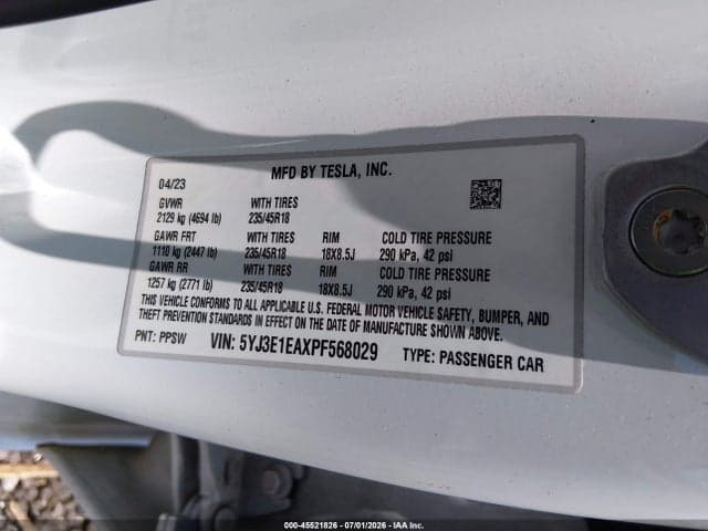 2023 TESLA MODEL 3 REAR-WHEEL DRIVE 9