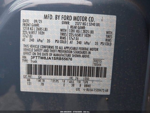 2025 FORD MAVERICK XLT 9