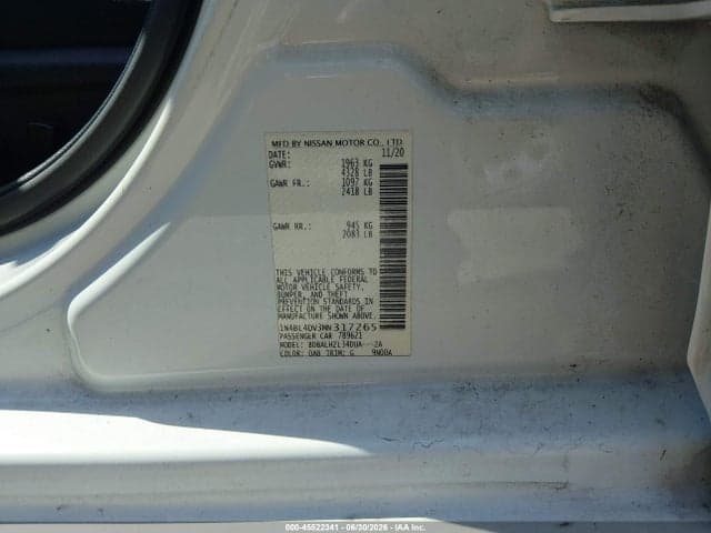2021 NISSAN ALTIMA SV FWD 9