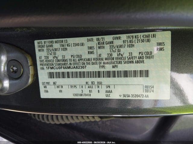 2021 FORD ESCAPE S 9