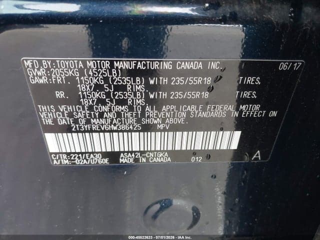 2017 TOYOTA RAV4 PLATINUM 9