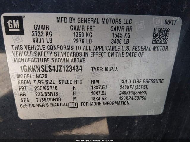 2018 GMC ACADIA SLE-2 9