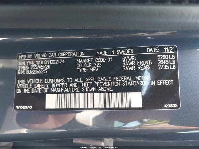 2022 VOLVO XC60 B5 INSCRIPTION 9
