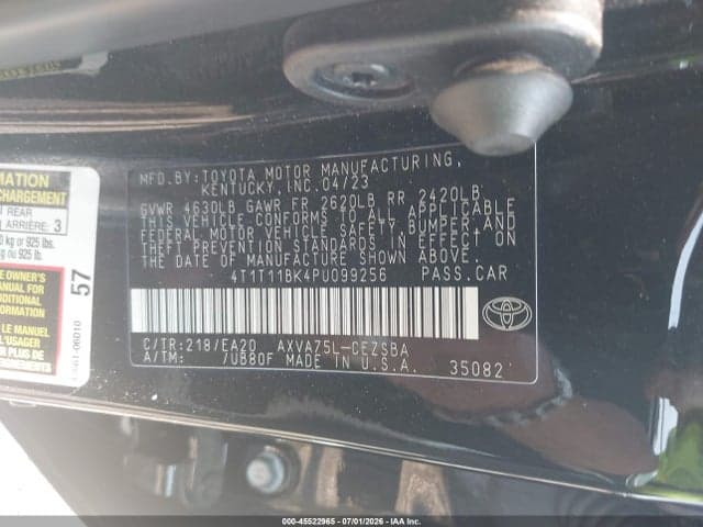 2023 TOYOTA CAMRY SE AWD 9
