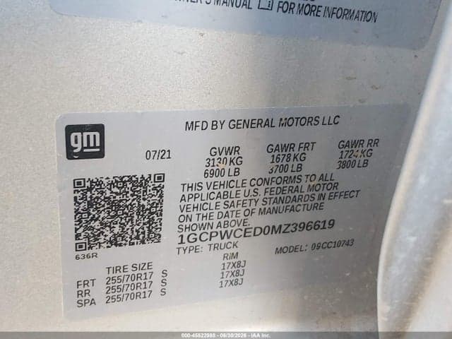 2021 CHEVROLET SILVERADO 1500 2WD STANDARD BED LT 9