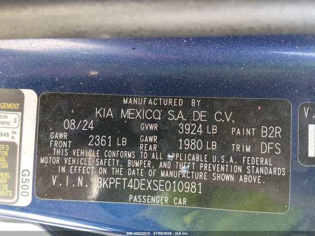 2025 KIA K4 LXS 9