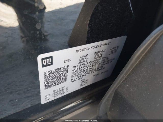 2026 CHEVROLET TRAX FWD ACTIV 9