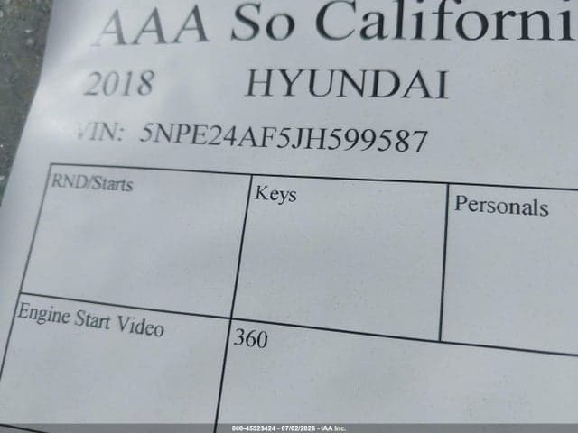 2018 HYUNDAI SONATA SE 9