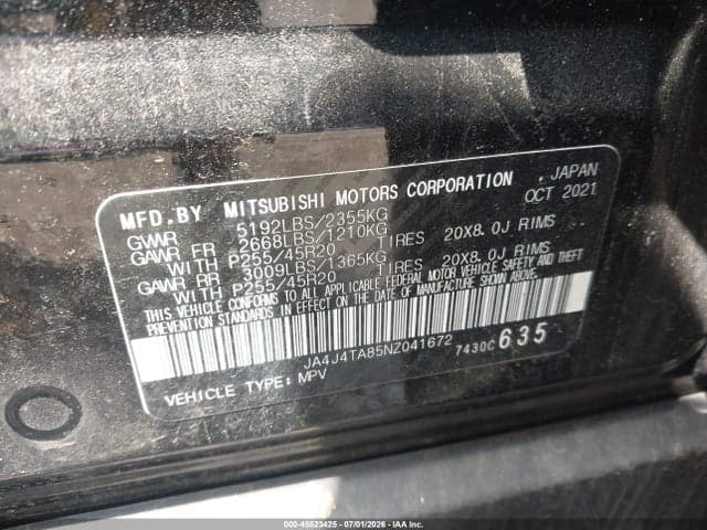 2022 MITSUBISHI OUTLANDER ES 2.5 S-AWC 9