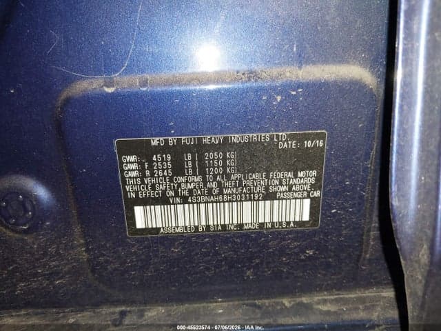 2017 SUBARU LEGACY 2.5I PREMIUM 9