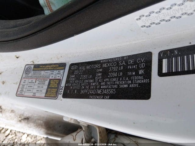 2021 KIA FORTE LXS 9