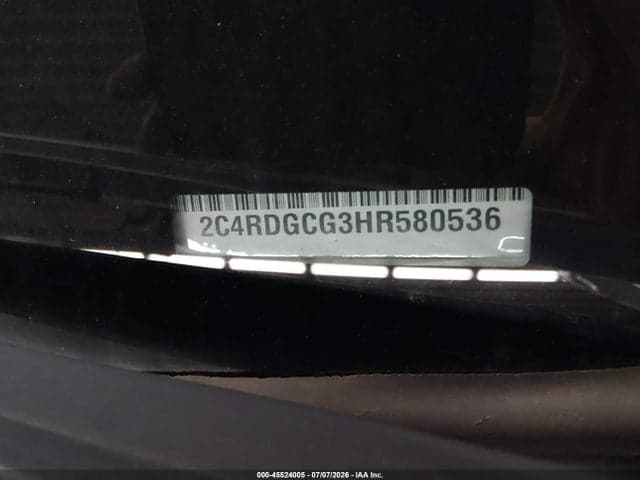 2017 DODGE GRAND CARAVAN SXT 9