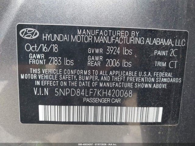 2019 HYUNDAI ELANTRA SEL 9