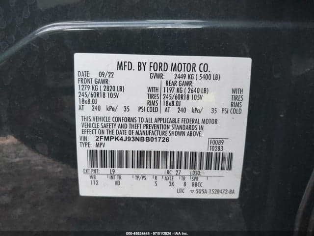 2022 FORD EDGE SEL 9
