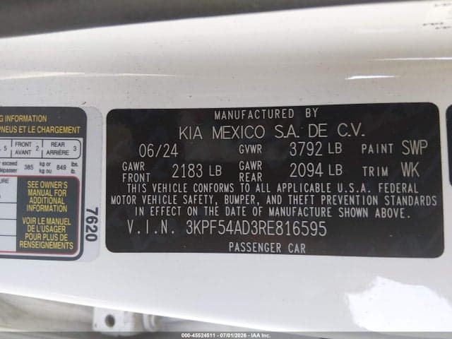 2024 KIA FORTE GT-LINE 9