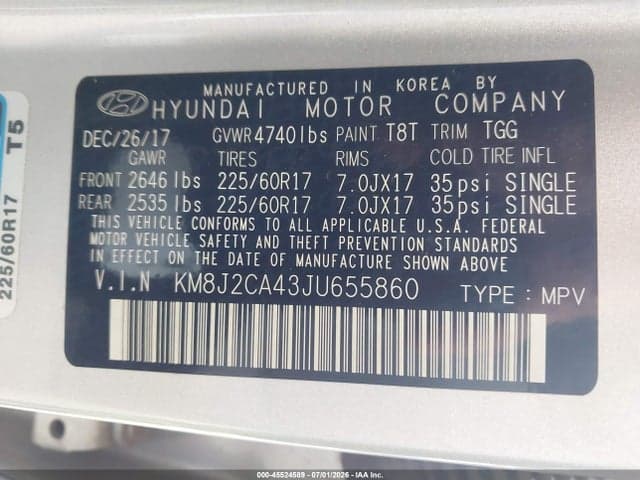 2018 HYUNDAI TUCSON SE 9