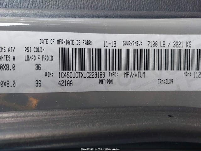 2020 DODGE DURANGO R/T 9