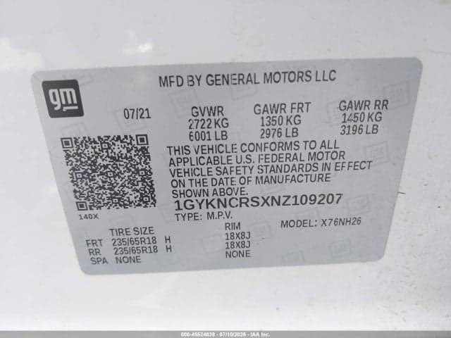 2022 CADILLAC XT5 FWD PREMIUM LUXURY 9